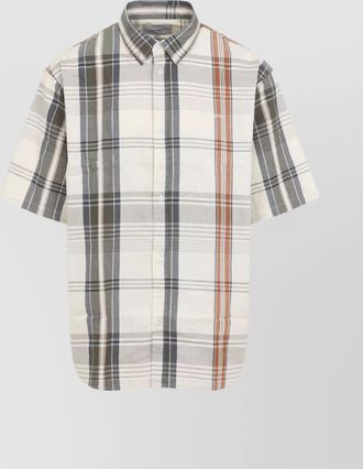 Carhartt Work in Progress ss roslin shirt checkered cotton plaid pattern