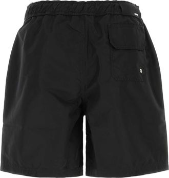 Amiri Mens Trunk Swim Shorts Black Polyester Swimwear