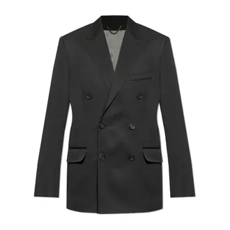 Golden Goose Blazers, male, Black, Size: L Double-Breasted Blazer