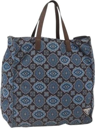 Prada Pre-owned Tote Bags, female, Blue, Size: ONE SIZE Pre-owned Vintage Tote