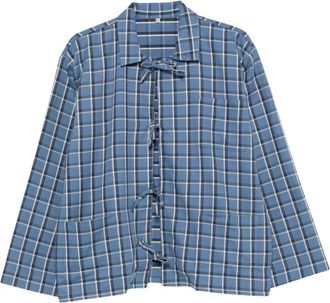 BASERANGE Limber Shirt - Dames - Overhemden - Blauw - S - Katoen - Overhemden