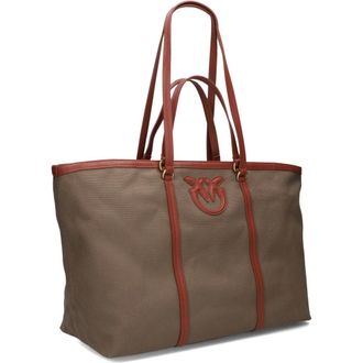 Pinko Pinko, Dames, Tassen, Bruin, Maat: ONE Size Zijde