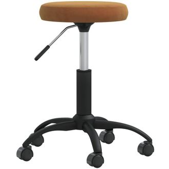 vidaXL Silla De Comedor De Terciopelo Marr&oacute;n Vidaxl