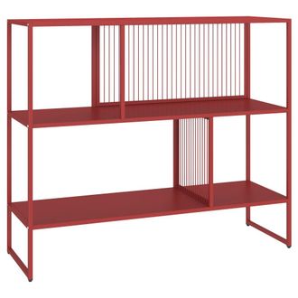 Happy Garden Estanter&iacute;a de metal rojo carm&iacute;n