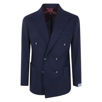 Barba Bactive Double Breasted Jacket - Jackets - Hombre - Azul - XL