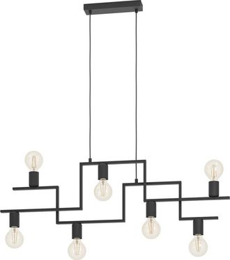 Eglo Eglo - Lampadario a Sospensione Vintage Fembard Acciaio Nero 7 Luci E27
