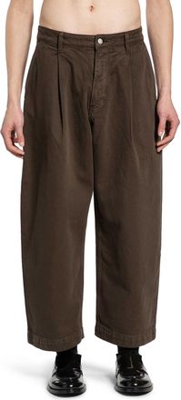 STUDIO NICHOLSON Denim Pleated Carpenter Pants