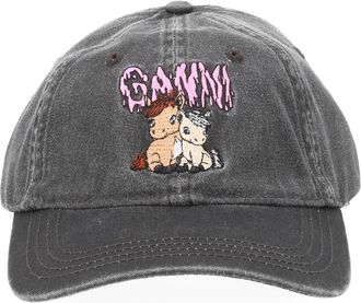 Ganni Baseball Hat With Logo