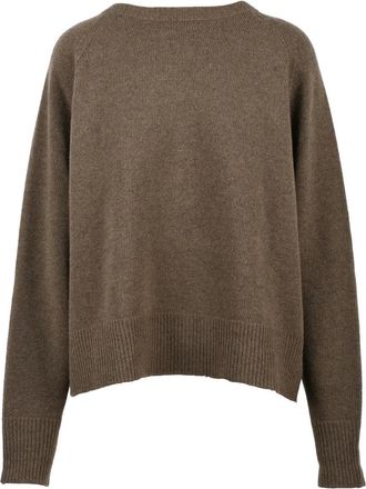 Hod Loose Knit Wool Sweater with Crewneck Design