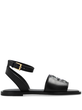 Givenchy 4G leather flat sandals - Black