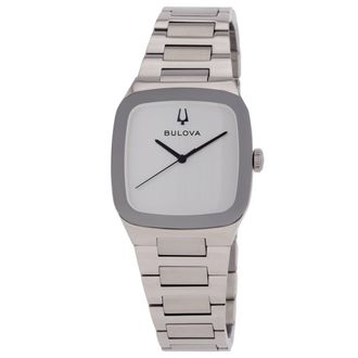 Bulova Millennia Quartz Silver-Tone Dial Mens Watch 96A336