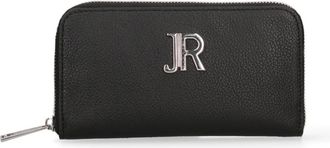 John Richmond Compacte ritsportemonnee - Dames - Accessoires - Zwart - Maat: ONE Size Katoen