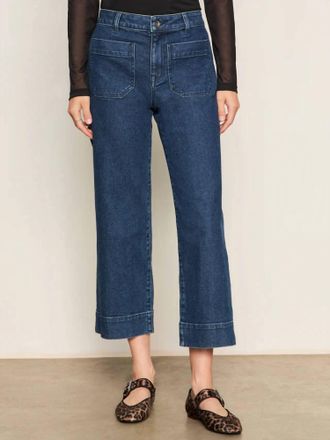 Sanctuary The Marine Cropped Wide Leg Jean In Aspen