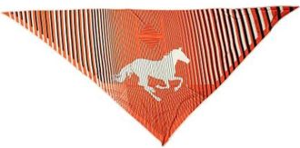 Herm&egrave;s Pre-owned Scarves, female, Multicolor, Size: ONE SIZE Pre-owned H Au Galop Triangular Silk Scarf