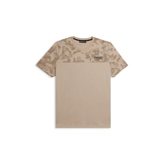 Freddy T-shirt camouflage con fondo tinta unita e logo cuore
