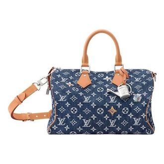 Louis Vuitton Speedy 30 Bandouli&egrave;re Blue M27556