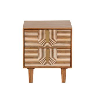 Maisons du monde Mesa de noche 2 cajones