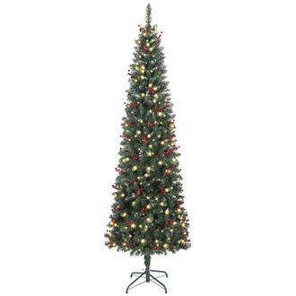 HOMCOM &Aacute;rbol de navidad 78x78x230 cm verde