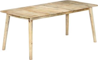 vidaXL Vidaxl - Mesa De Comedor De Madera Maciza De Mango 180x90x76 Cm