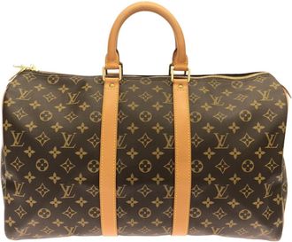 Louis Vuitton Marron Monogram Coated Canvas Boston Bag (Pre-Owned)