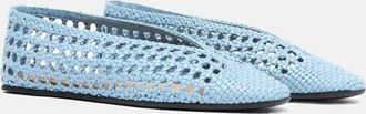 Scarosso Ella Ballerinas in Light Blue - Calf at Nordstrom, Size 37.5