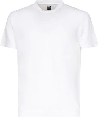 Fedeli T-shirt in lino a maniche corte - Bianco