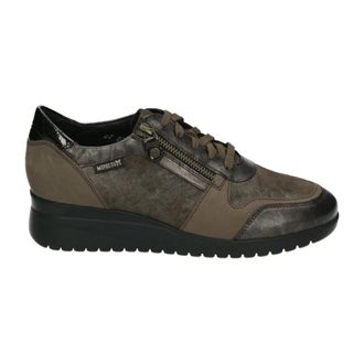 Mephisto Sportieve Lage Damesschoenen Bruin - Dames - Sneakers - Bruin - 40 1/2 EU - Leer - Schoenen