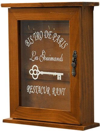 OEM Caja De Llaves De Madera Spotact, Armario De Llaves Retro De Pared Con Puerta Magn&eacute;tica, Almacenamiento De Madera Maciza