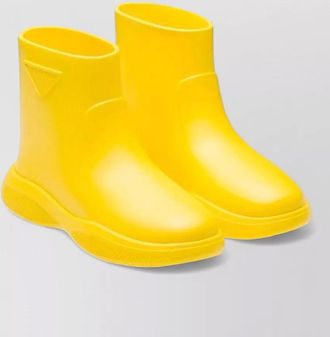 Prada rubber rain boots