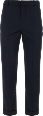 Balmain Navy blue twill pant