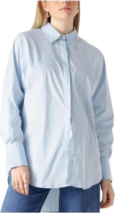Mos Mosh MOS Mosh, Overhemden, Dames, Blauw, XS, Enola Shirt - Stijlvol en veelzijdig