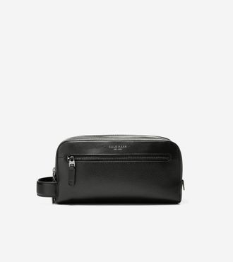 Cole Haan Mens Damon Dopp Kit - Black