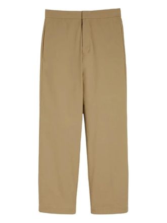 Jil Sander flat-front trousers - Brown