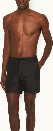 Orlebar Brown Bulldog Drawcord Mid-Length Lightweight Drawcord Swim Shorts in Black at Nordstrom, Size 40