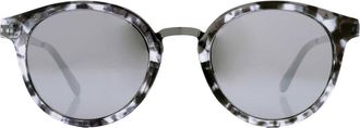 Guess Silver Mirror Round Ladies Sunglasses GF0305 56U 51