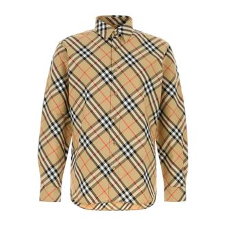 Burberry Camisa de popelina a cuadros - Shirts - Hombre - Multicolor - XL