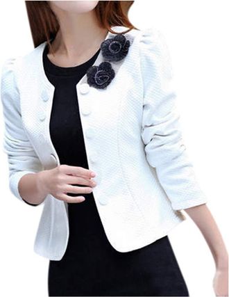 Generic Women Blazers Smart Casual - WomenS Cardigans Long Sleeve Ladies Blazer Jackets Comfy Lightweight Ladies Blazer Jackets Button Double-Breasted Womens 