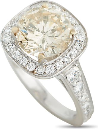 Luxury Bazaar 18K White Gold 3.52ct Diamond Ring MF17-051826