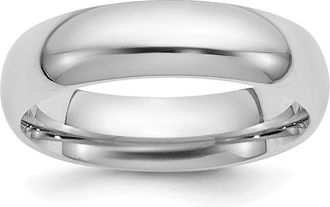 Diamond2Deal Platinum 5mm Comfort-Fit Wedding Band Ring