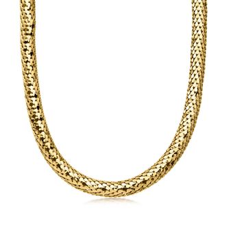 Ross-Simons Italian 14kt Yellow Gold-Plated Scale-Pattern Necklace