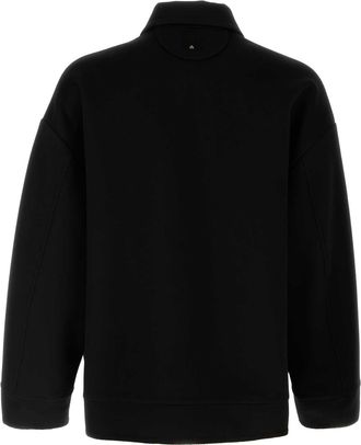 Valentino Garavani Mens Black Wool Blend Oversize Jacket Nero Giubbini