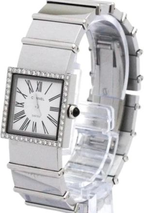 Chanel Pre-owned Watches, female, White, Size: ONE SIZE Pre-owned Vintage Stainless Steel Watch