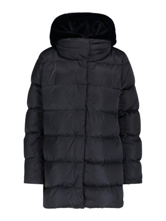 Herno Black Technical Fabric Down Jacket