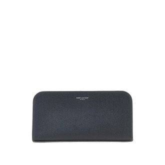 Saint Laurent Grain de Poudre leather wallet Man One Size