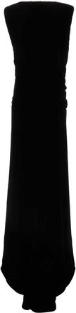 Valentino Garavani Womens Black Velvet Long Dress Nero Exteiror: Viscose Silk Abiti Lunghi