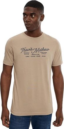 Travis Mathew Gate Crasher T-Shirts Mens T Shirt Weathered Teak : 2XL