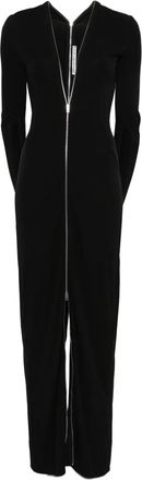 Alexander Wang Abito lungo con scollo a V - Nero