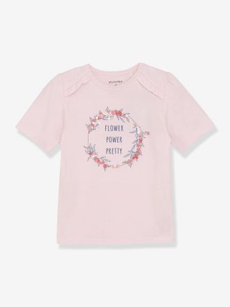 Minymo M&auml;dchen T-Shirt FLOWER POWER PRETTY Minymo rosa nude
