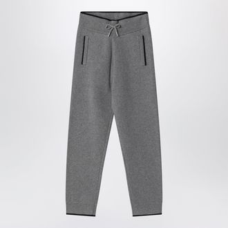 Chlo&eacute; Pantaloni in maglia grigio m&eacute;lange in cotone