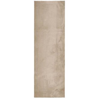 vidaXL Vidaxl - Alfombra De Pelo Corto Suave Lavable Huarte Arena 80x250 Cm